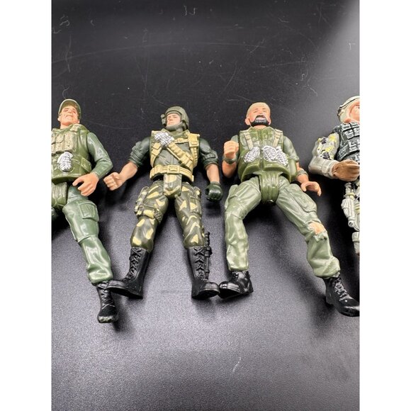 Chap Mei Soldiers Force Action Figures And Other Army Men Diorama Lot Of 5 - Picture 3 of 12